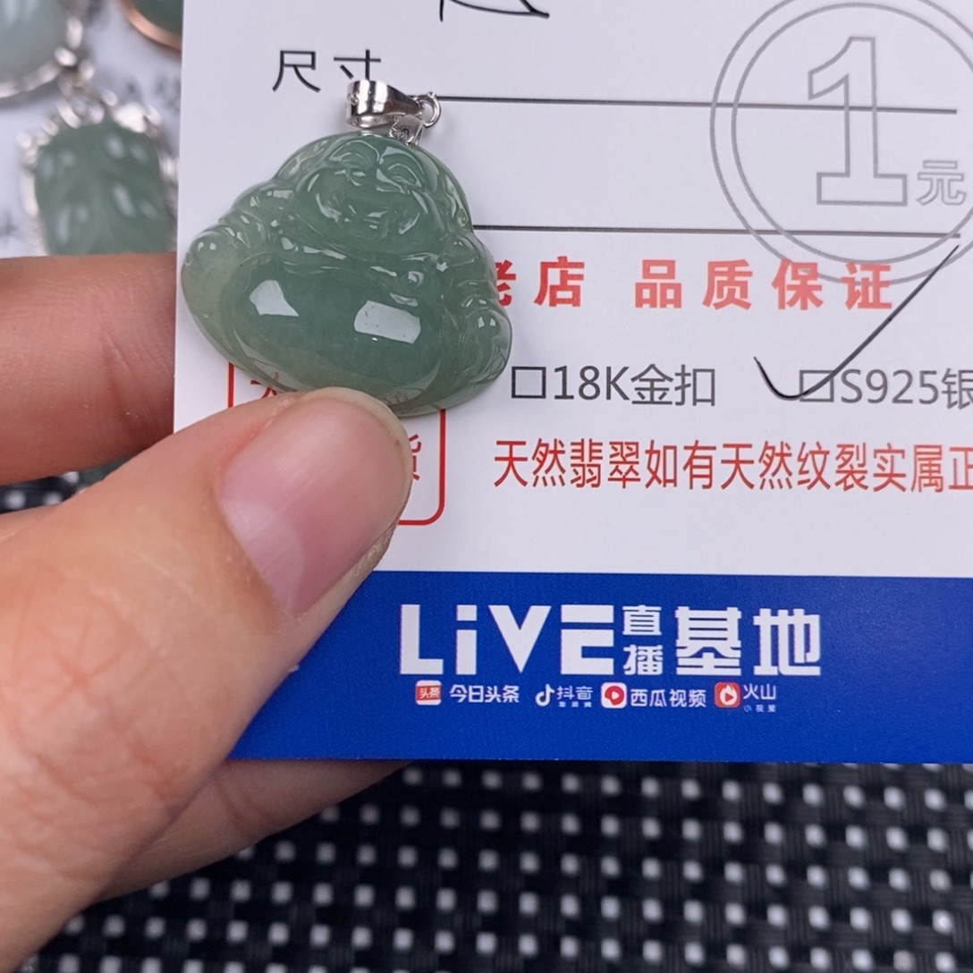 翡翠银S925镶嵌颈饰