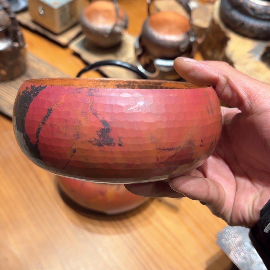 800淬火色茶洗手工锻打工艺