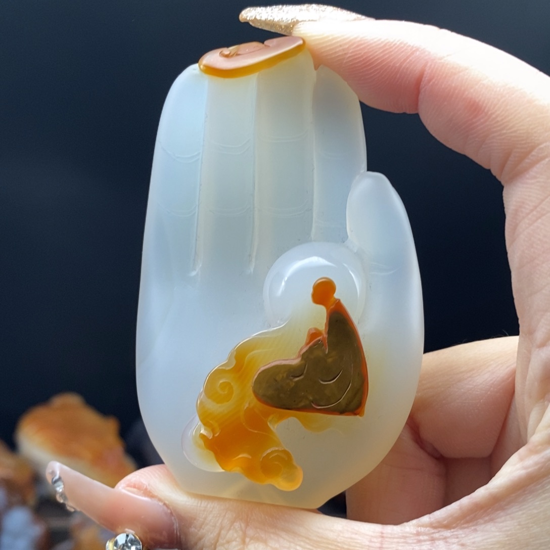 玛瑙/玉髓吊坠(不含链)未镶嵌