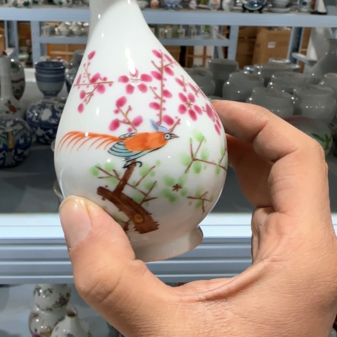 瓷片摆件手绘瓷器全部处理