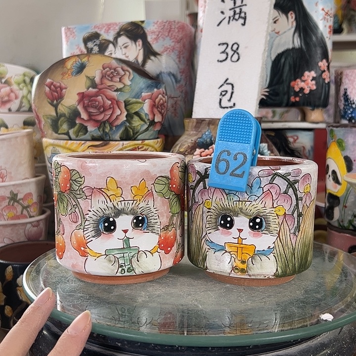 景德镇市手绘花盆性价比超级无敌高