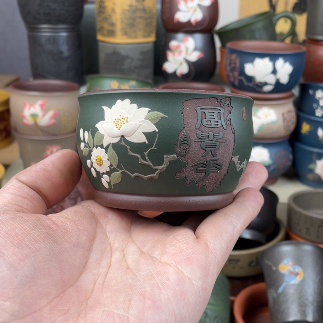 紫砂茶杯紫砂茶杯