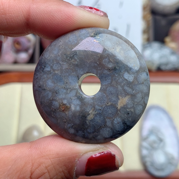 硅化珊瑚（珊瑚玉）颈饰未镶嵌