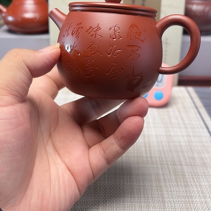 往***3紫砂茶壶宜兴原矿泥料手工紫砂壶