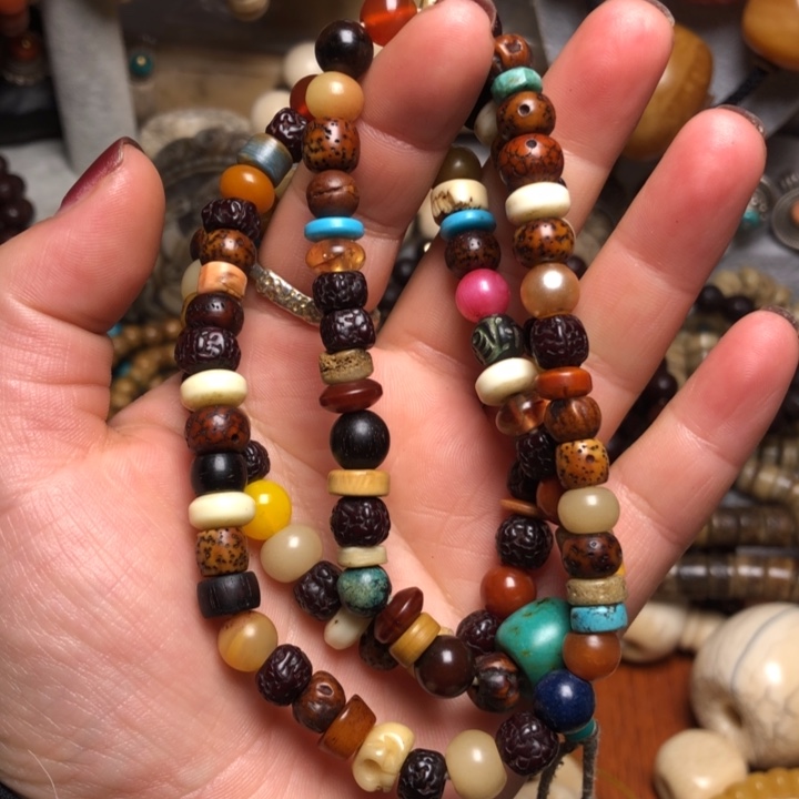 藏区老多宝念珠 完美念珠