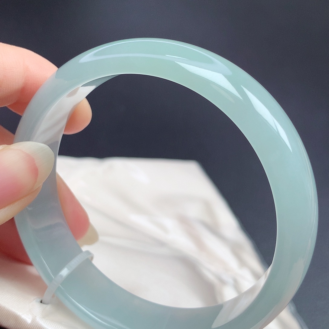 翡翠未镶嵌手镯58.8圈口