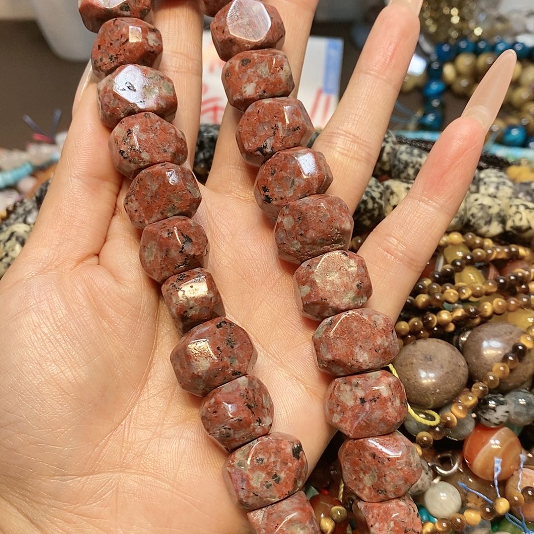 玛瑙/玉髓散珠天然石随型一条