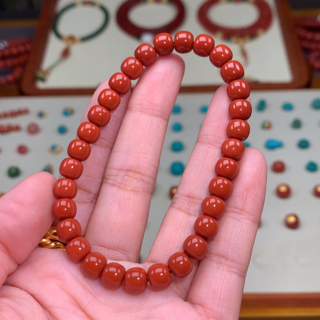 南红玛瑙未镶嵌颈饰