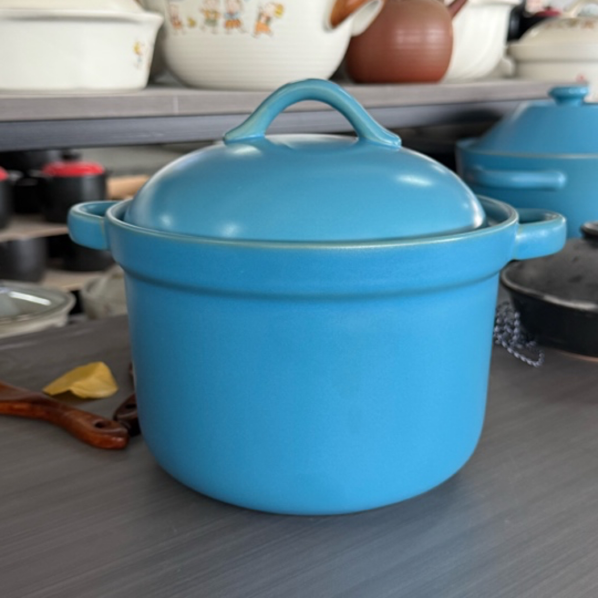 景德镇珍宝砂锅2315蓝色