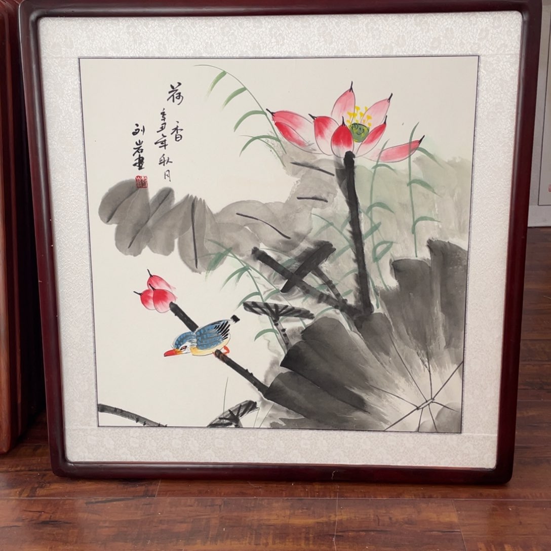 国画带框尺寸63*63厘米