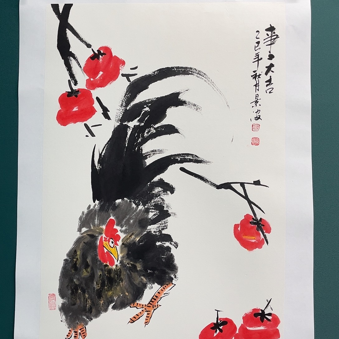国画艺术家真人手绘