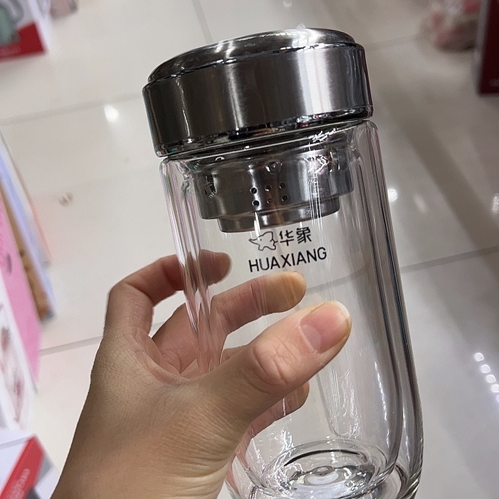 华象双层玻璃杯390390390 2202本色