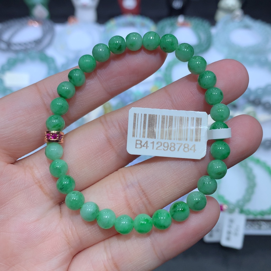 翡翠未镶嵌手串天然