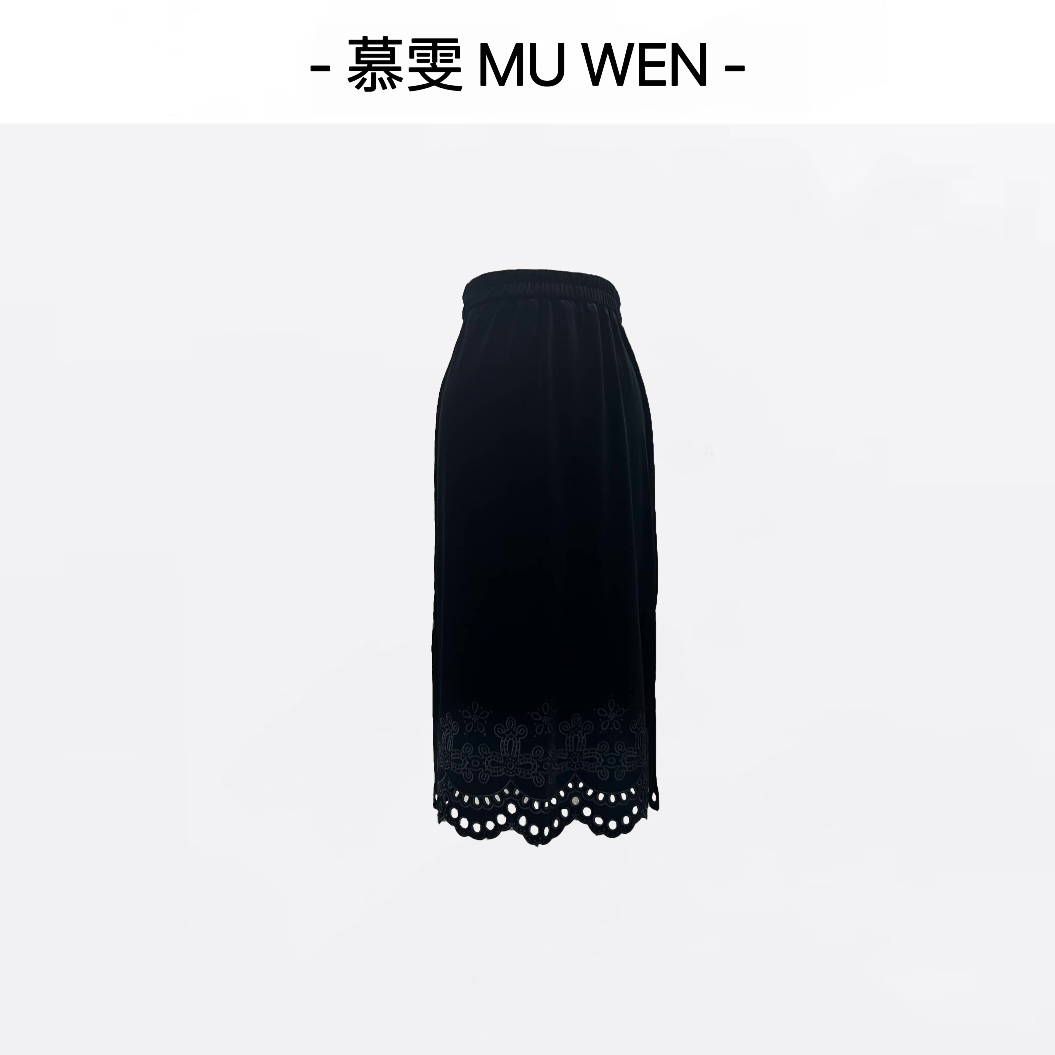 【静婉】新中式国风松紧腰镂空刺绣优雅上衣251466382