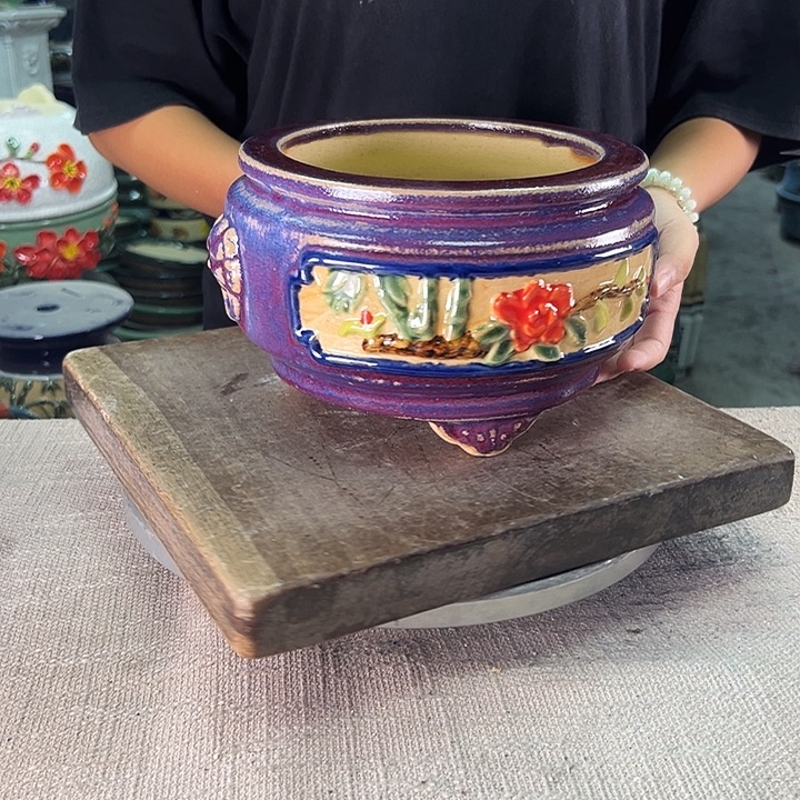 泳坤堂石湾盆陶瓷