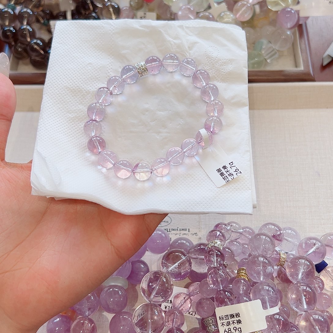 弥***砂水晶手链未镶嵌6.8 8.8折