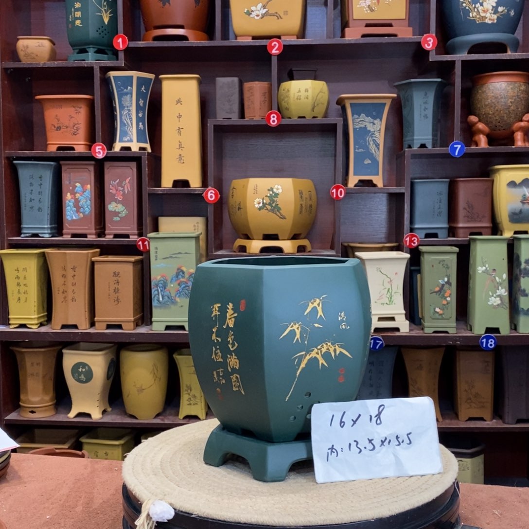 紫砂花盆紫砂花盆