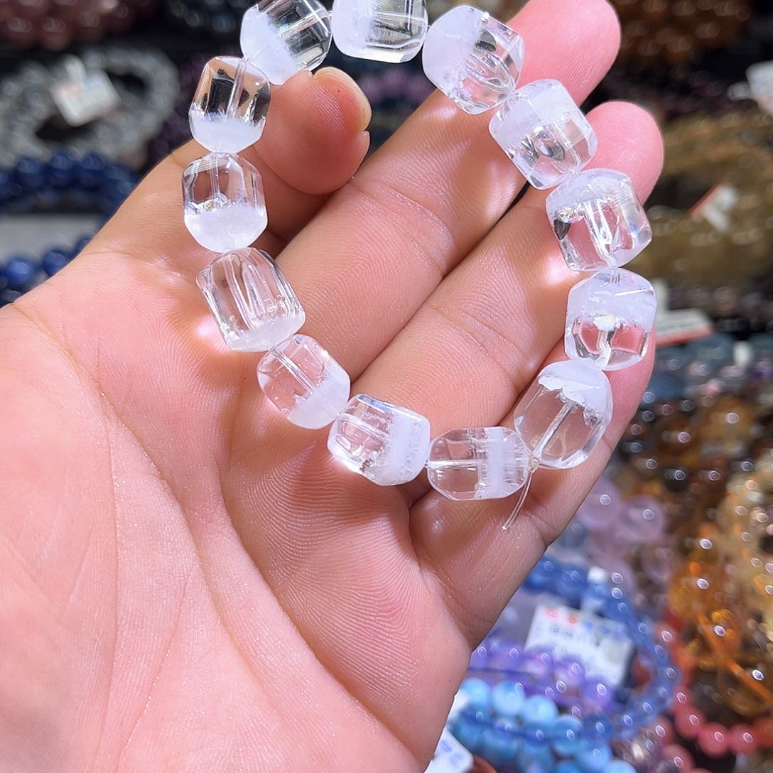 奎***店水晶手链未镶嵌天然水晶未镶嵌