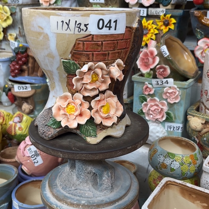 紫砂花盆粗陶材质多肉花盆