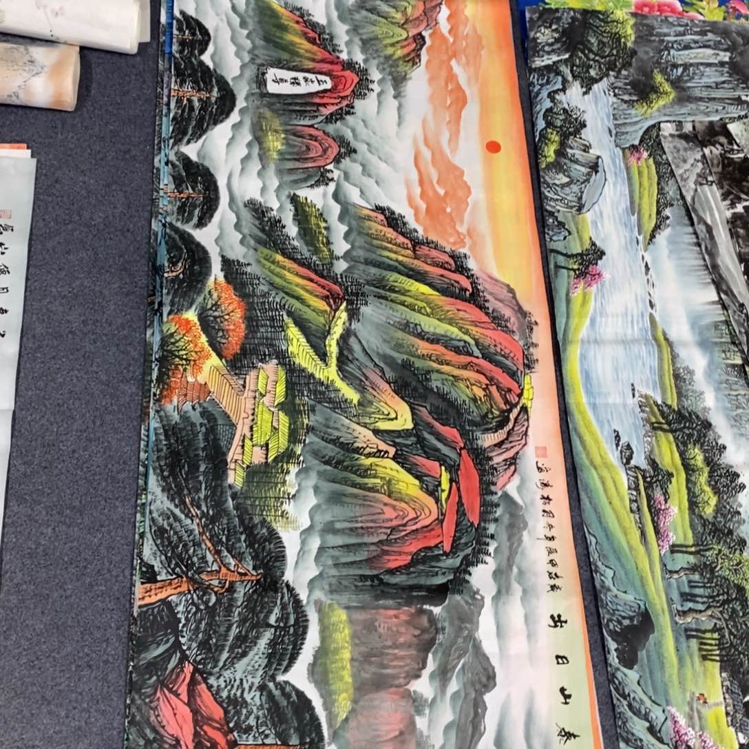 国画嗯*尺寸180✖️70小六尺纯手绘