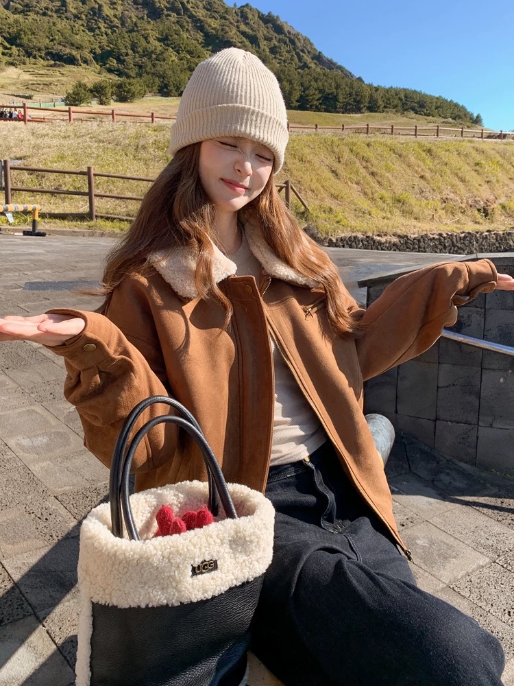 清货福利！羔羔毛外套美拉德加绒外套！