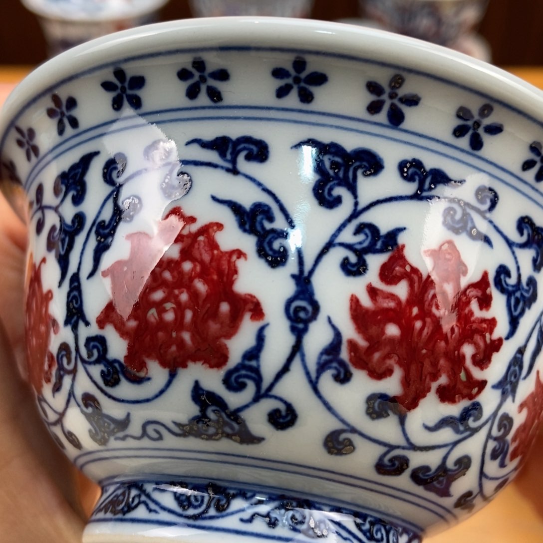 手绘现代茶具非古董