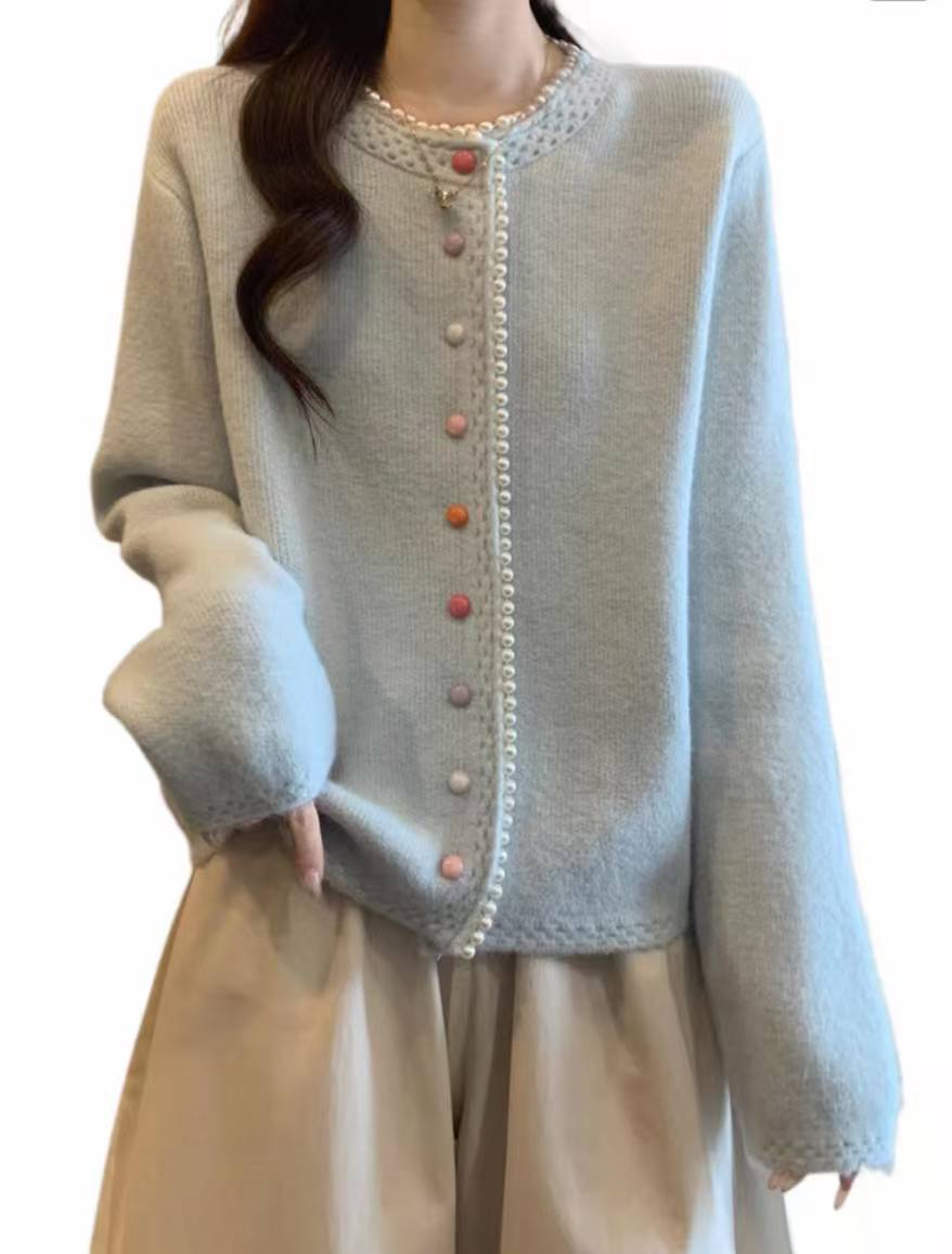 001——050】秋冬新款~~高级感针织开衫外套设计感美美穿搭针织衣