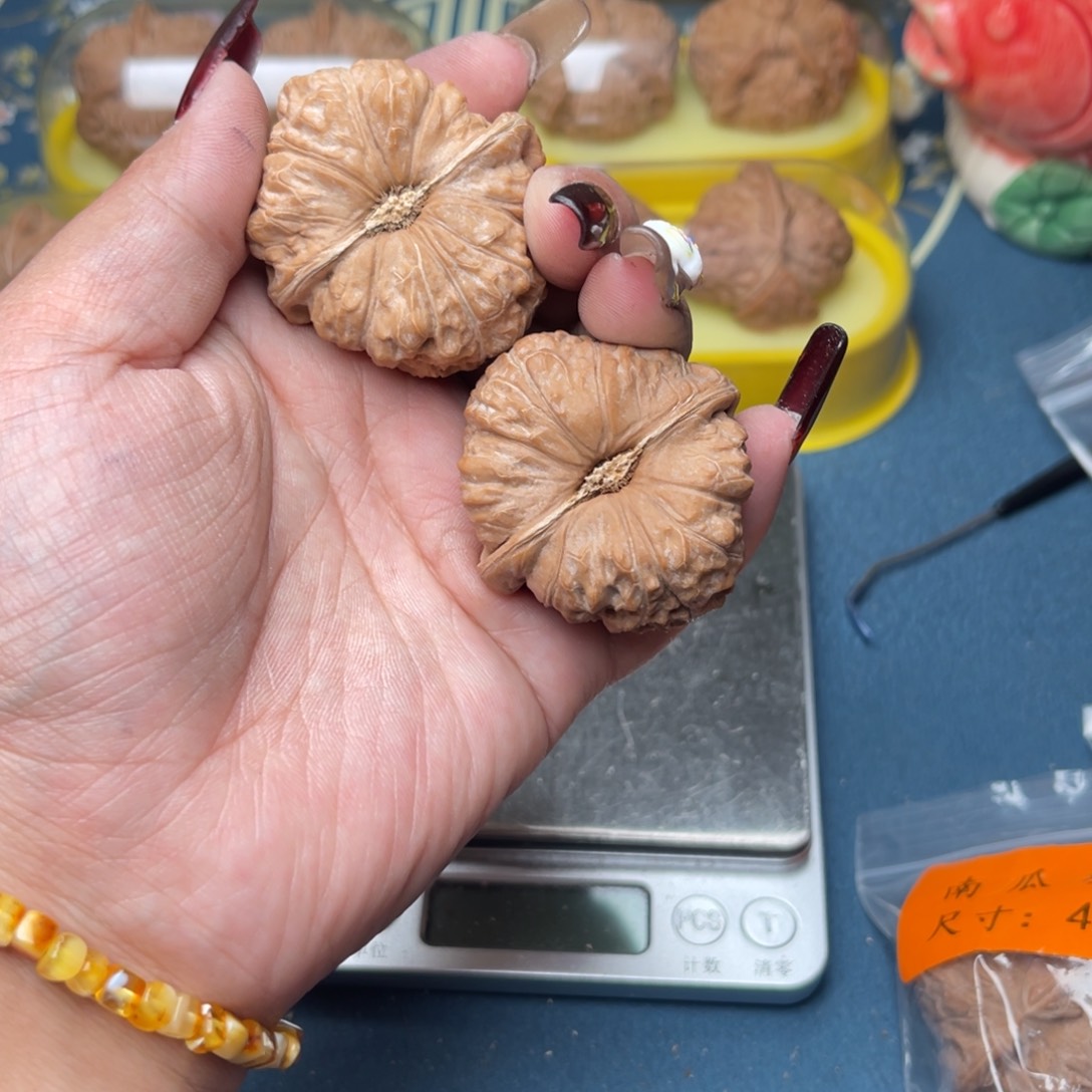 文玩核桃把件南瓜墩43