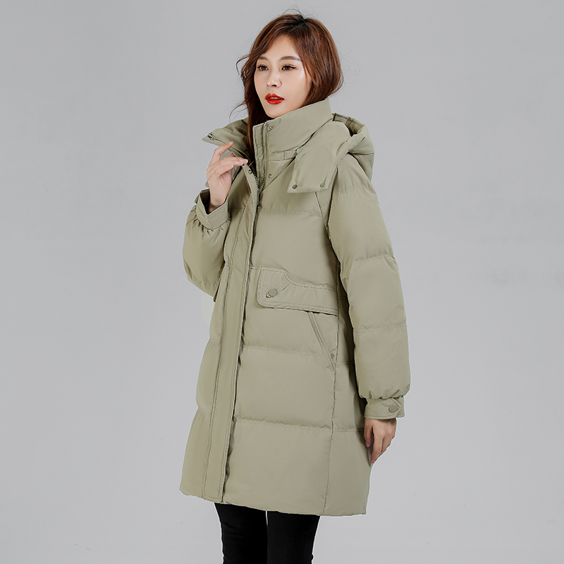 冬季新款棉衣女中长款加厚保暖韩版时尚显瘦棉袄女士防寒潮外套YY