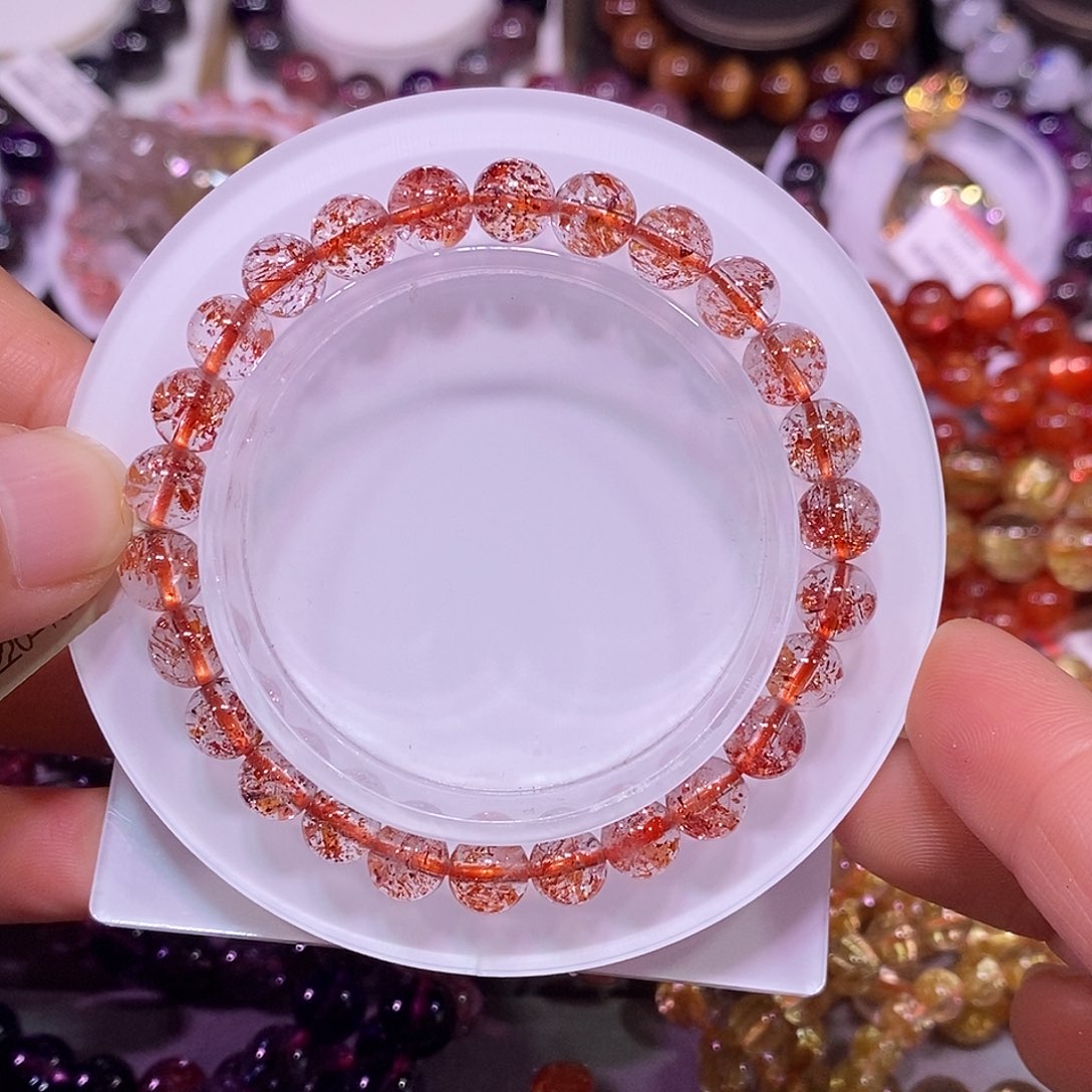 未镶嵌手链水晶金草莓7