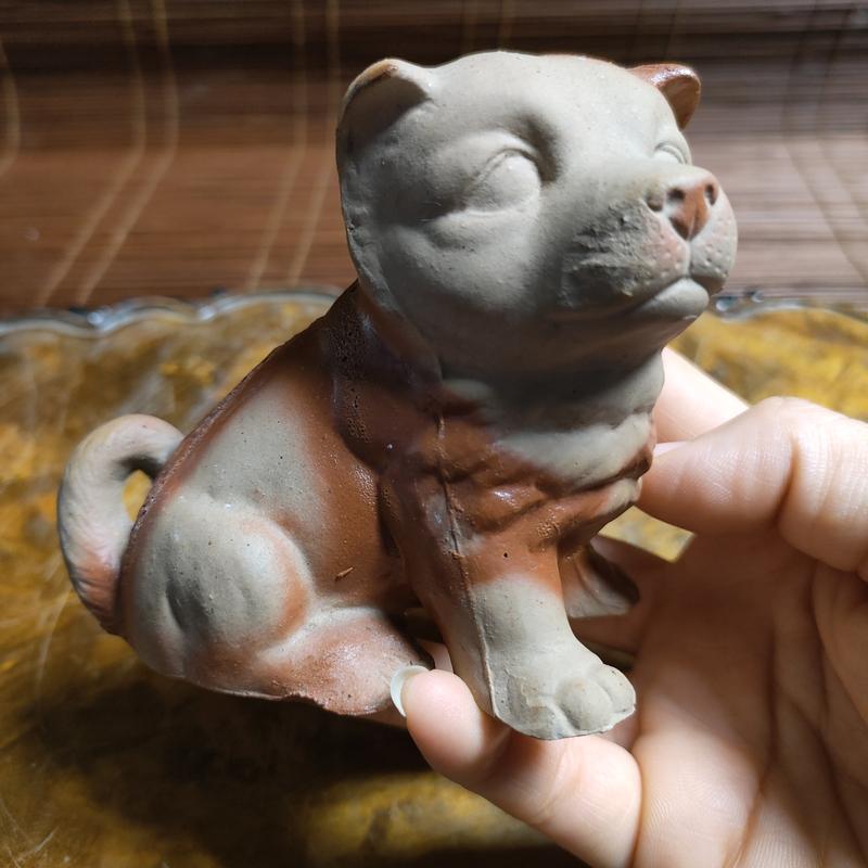 3号备前绯鞠小狗摆件