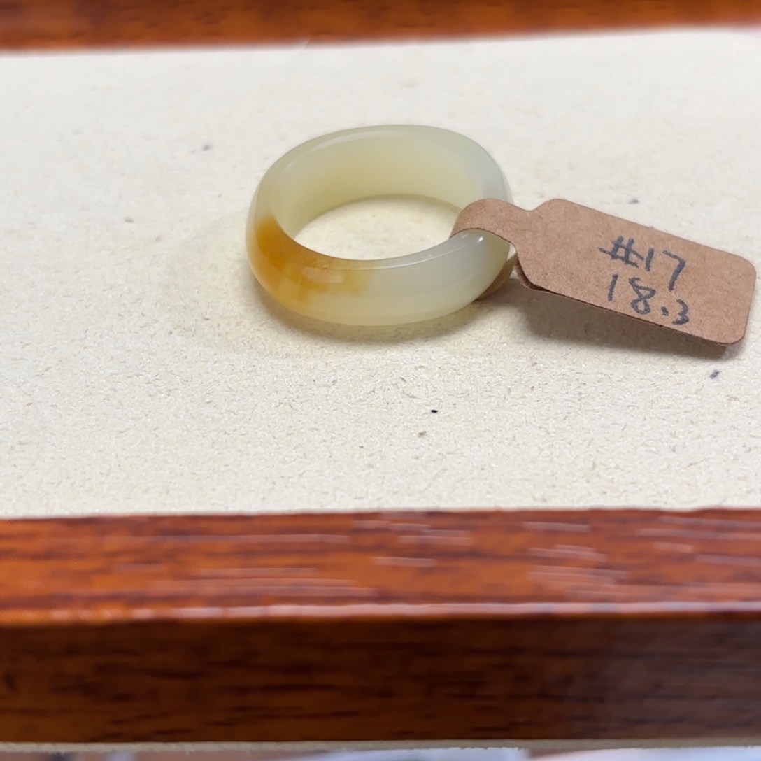 和田玉未镶嵌戒指