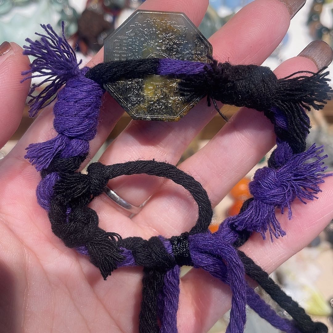 蛇纹石玉合金颈饰