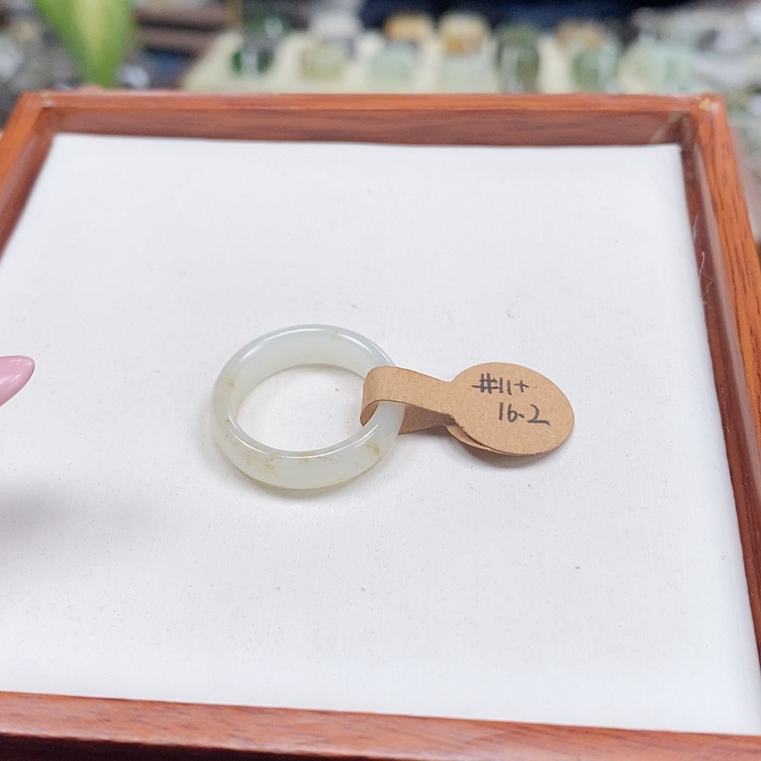 和田玉戒指未镶嵌小*专拍2-16.2