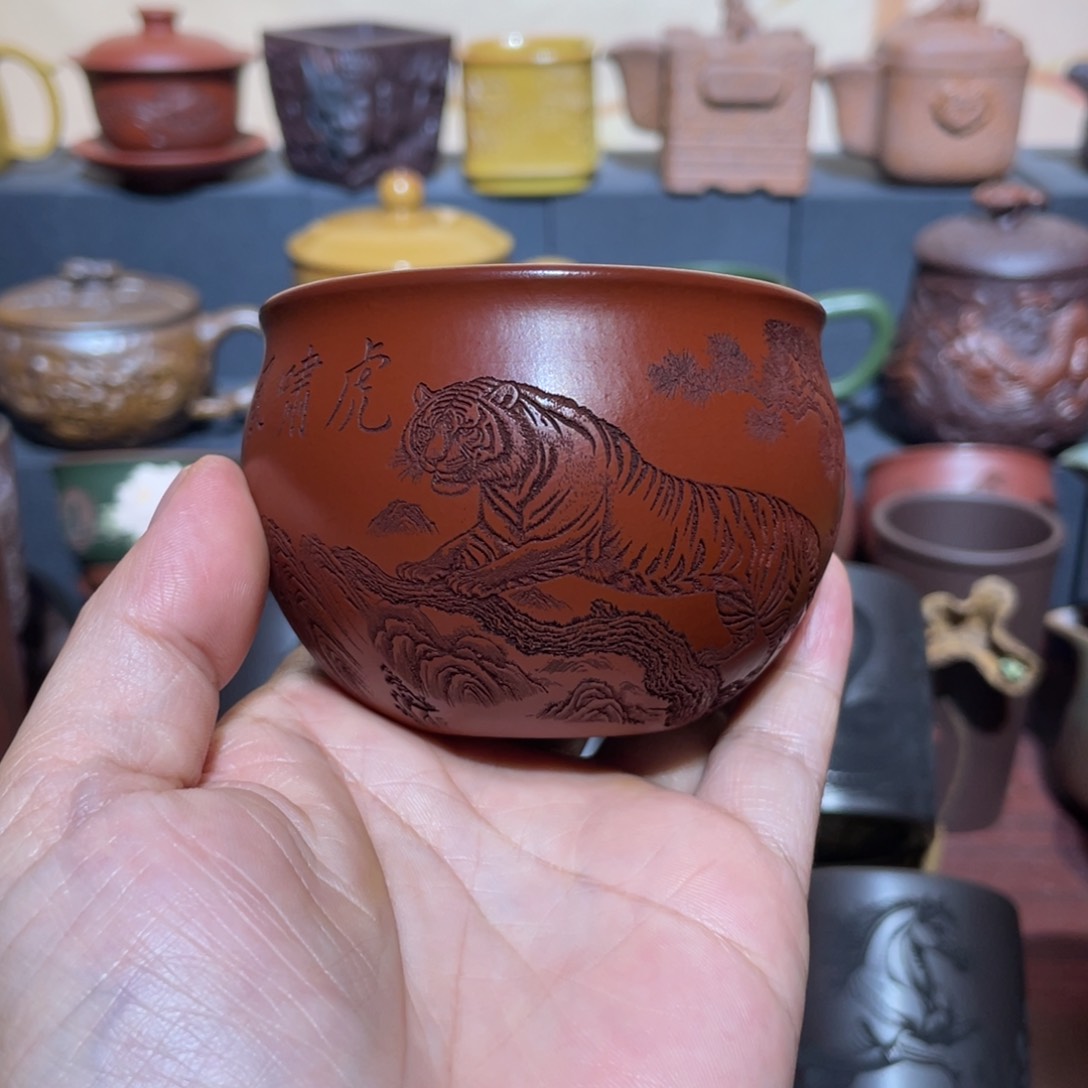 原矿紫砂手工主人杯