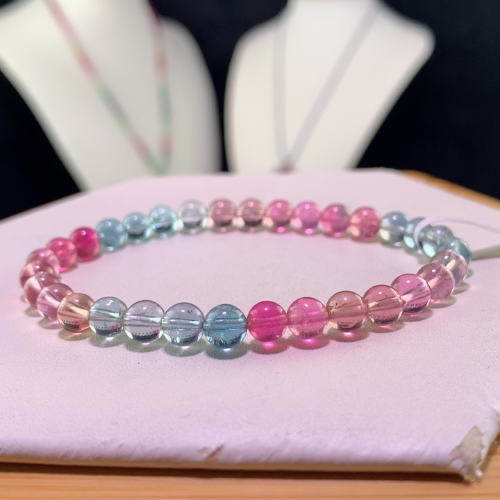 双色碧玺手链未镶嵌