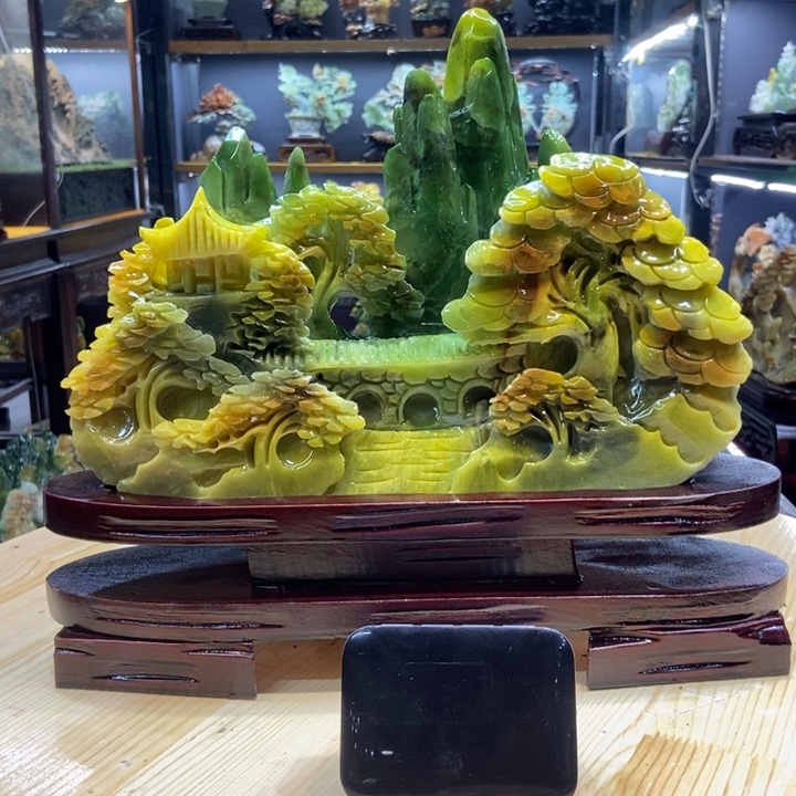 用***2玉家居摆件玄关摆件