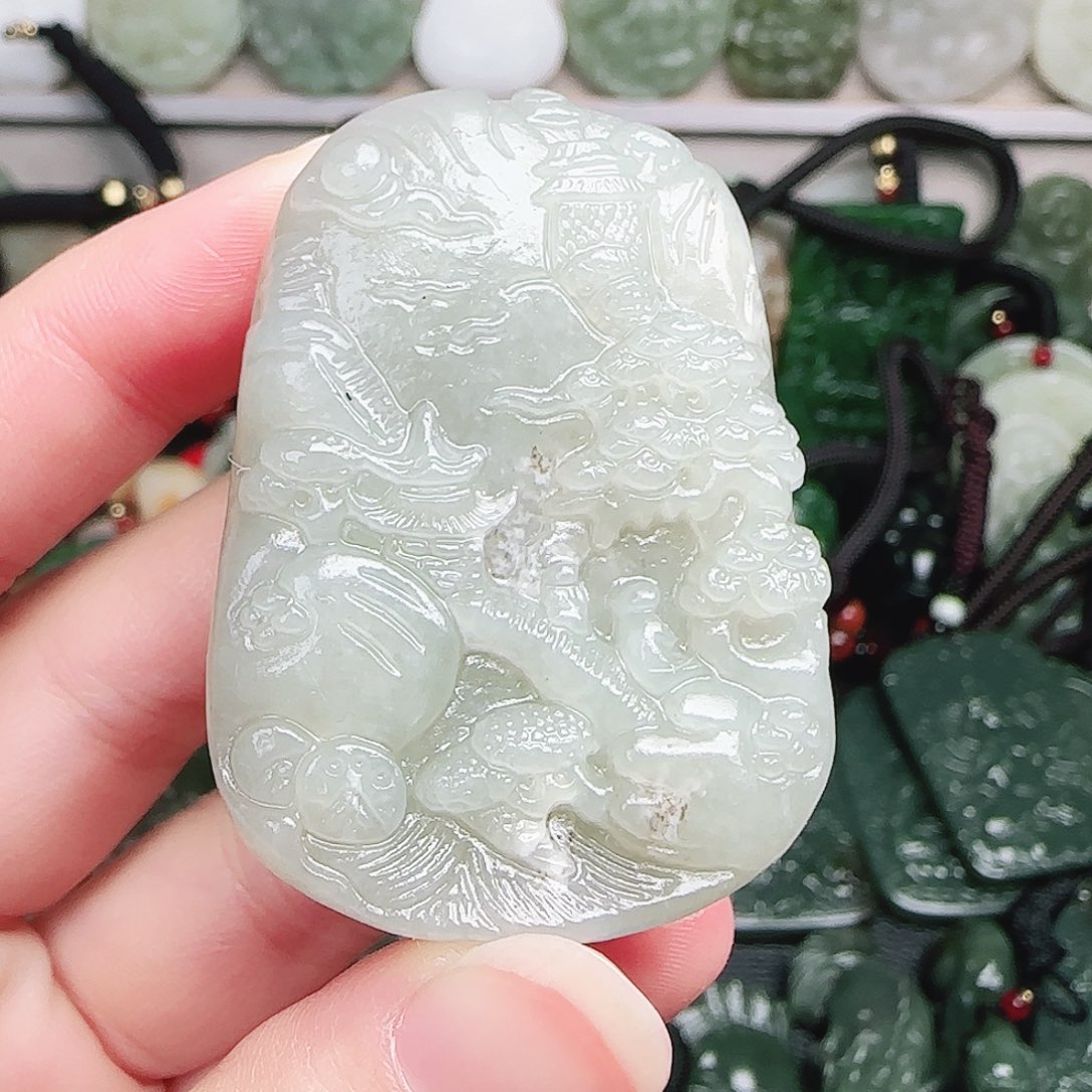 和田玉未镶嵌颈饰