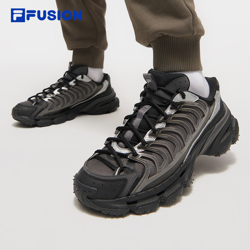 FILA FUSION【星舰鞋皮面】厚底增高运动老爹鞋情侣款T12WM511525F