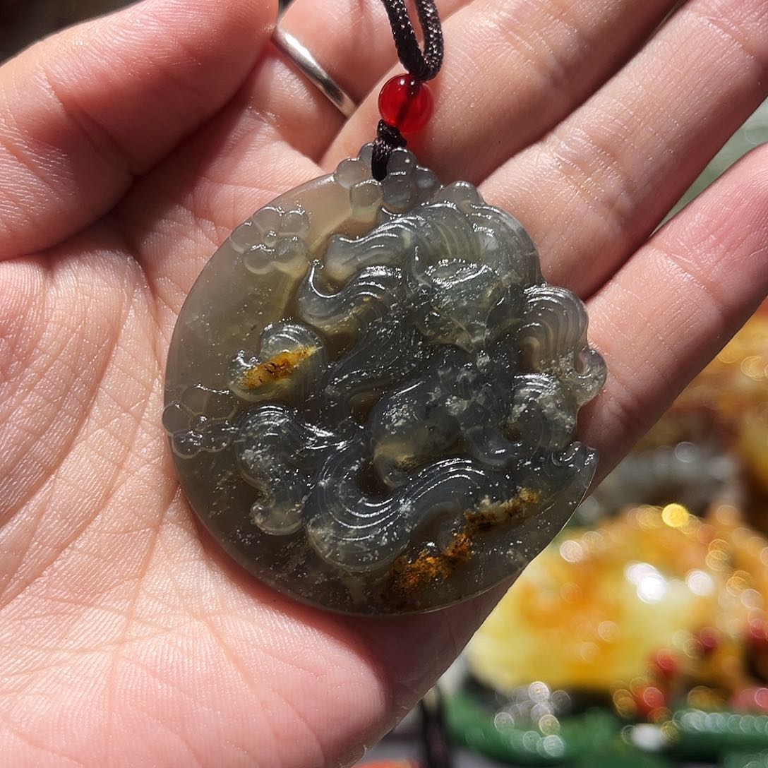 未镶嵌岫玉毛衣链