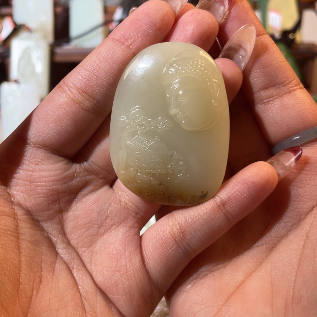 和田玉颈饰未镶嵌9*.