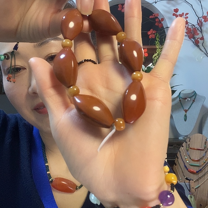 大理石磁石手链项链手链