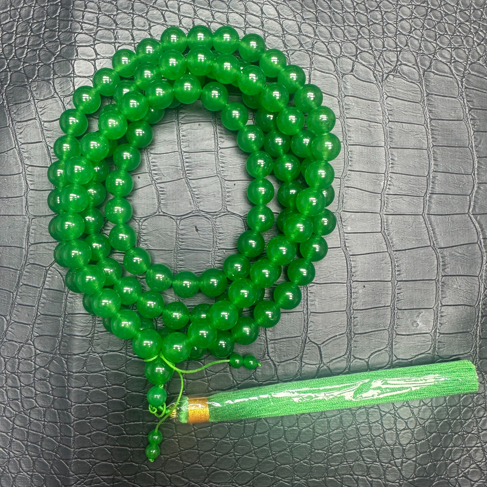 12mm满绿108珠链R04