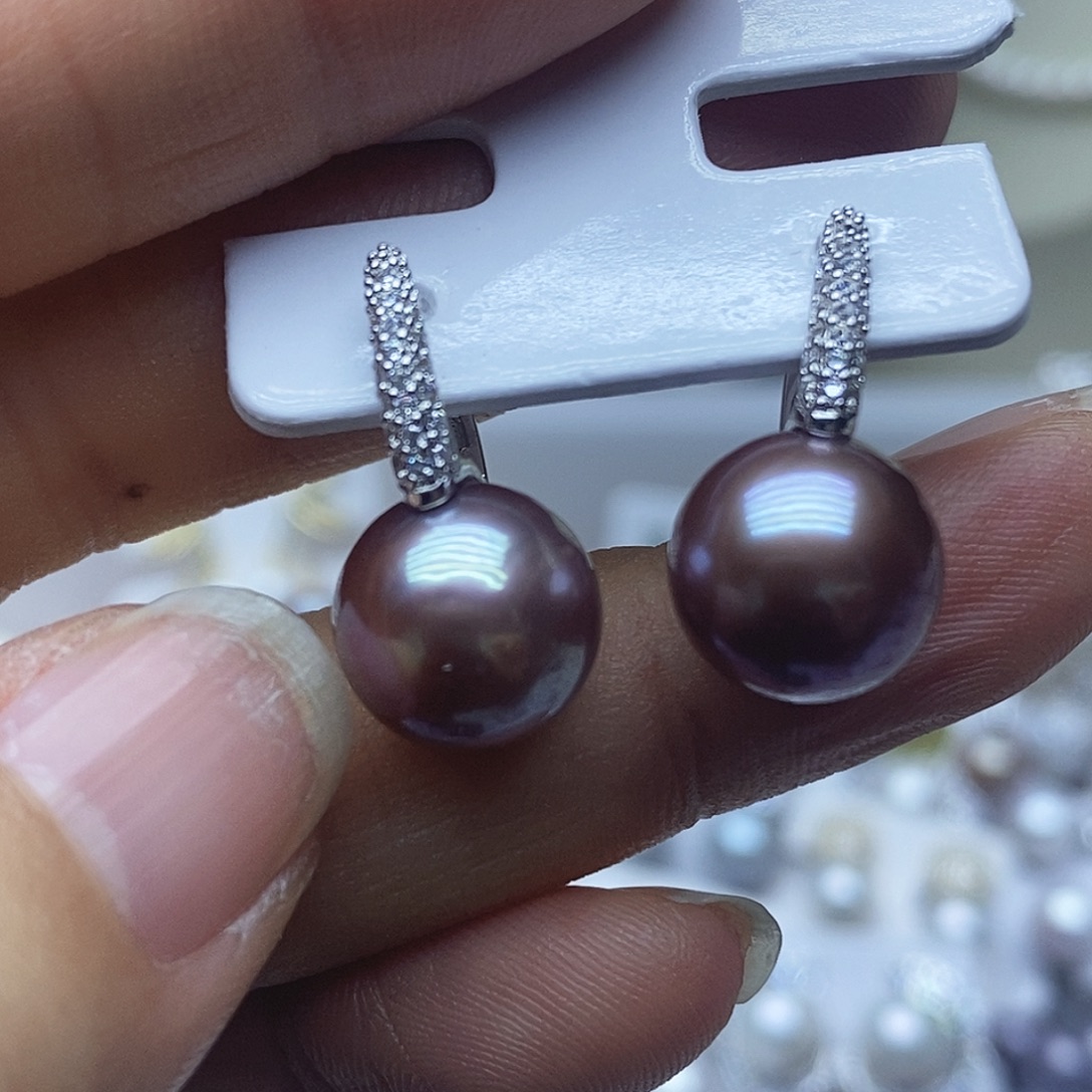 耳钉淡水珍珠未镶嵌