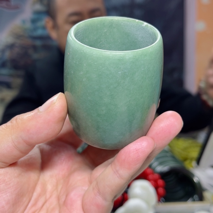 蛇纹石玉水杯多样性发货未镶嵌