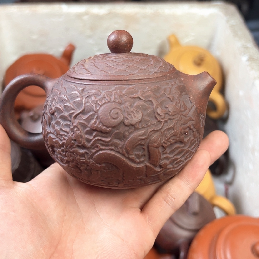 茶壶紫砂宜兴原矿紫砂300毫升容量