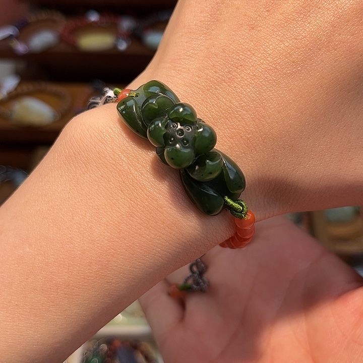 和田玉未镶嵌手链