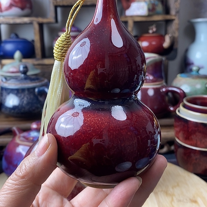 锦***婆中国神后钧瓷茶具
