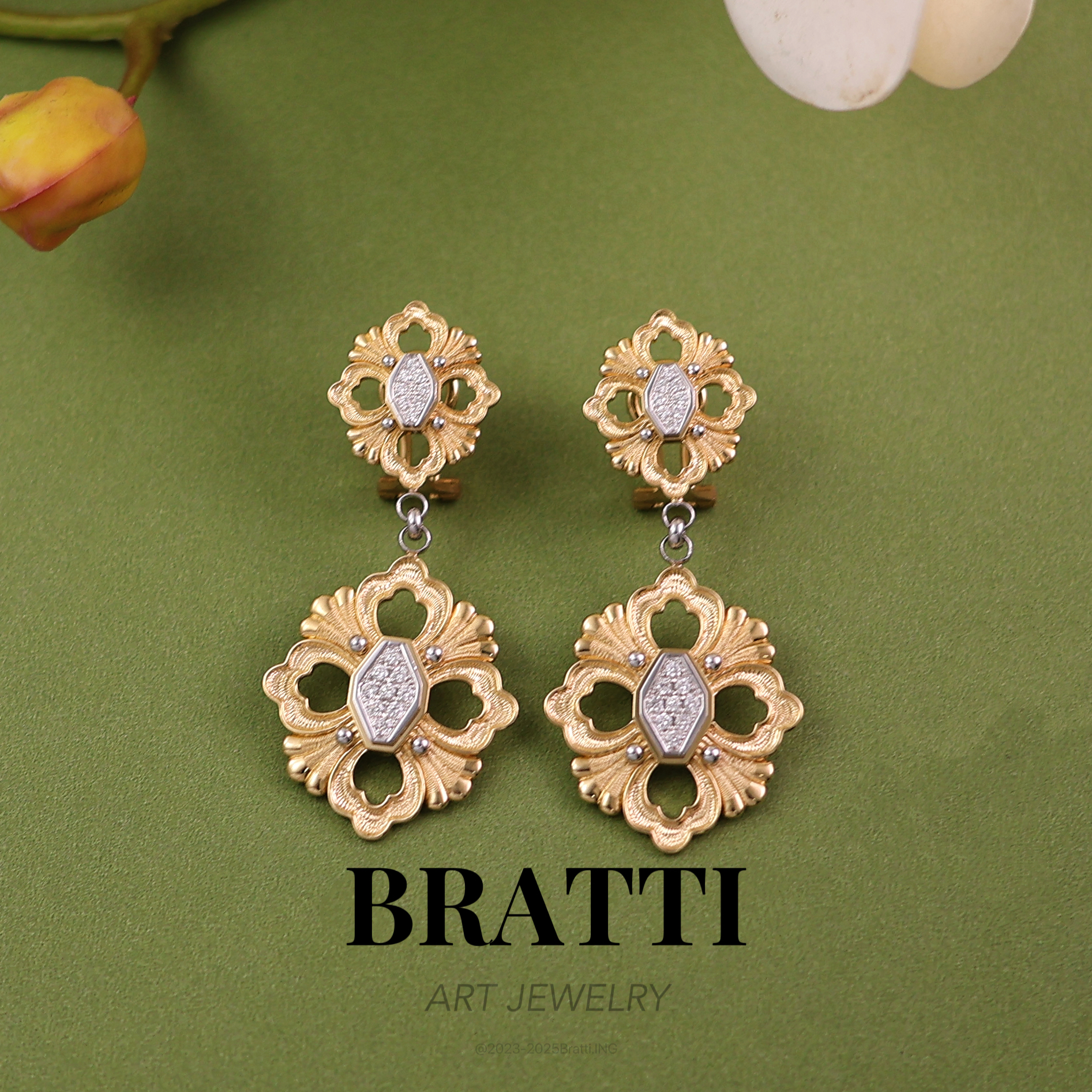 Bratti珠宝18K金“歌剧院”钻石耳饰-KE250303