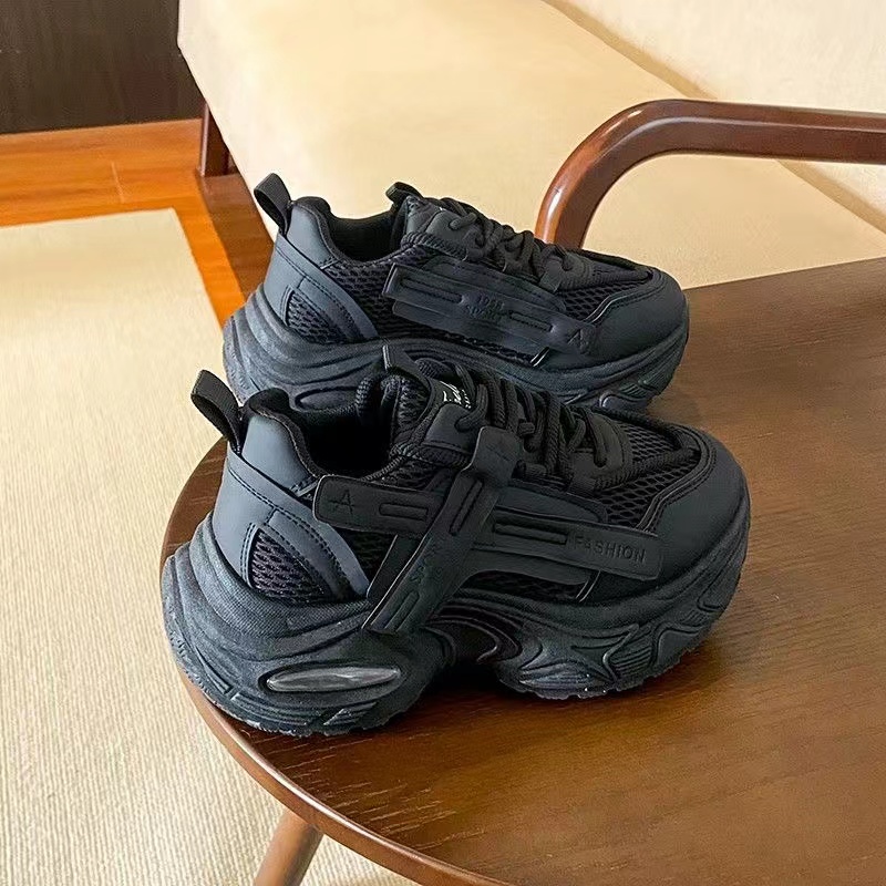 秋冬休闲运动鞋ins超火厚底女士百搭跑步老爹鞋学生鞋FB891